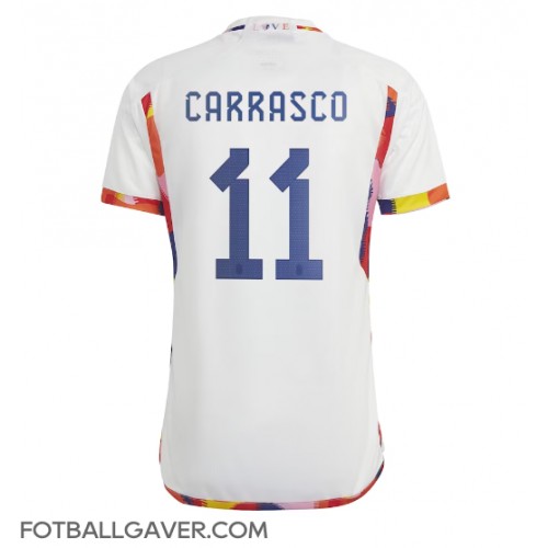 Belgia Yannick Carrasco #11 Fotballklær Bortedrakt VM 2022 Kortermet